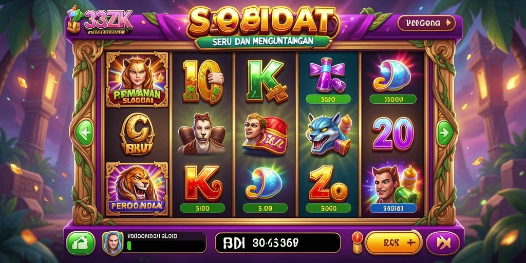 Screenshot gameplay 33ZK menunjukkan keseruan bermain Slot.