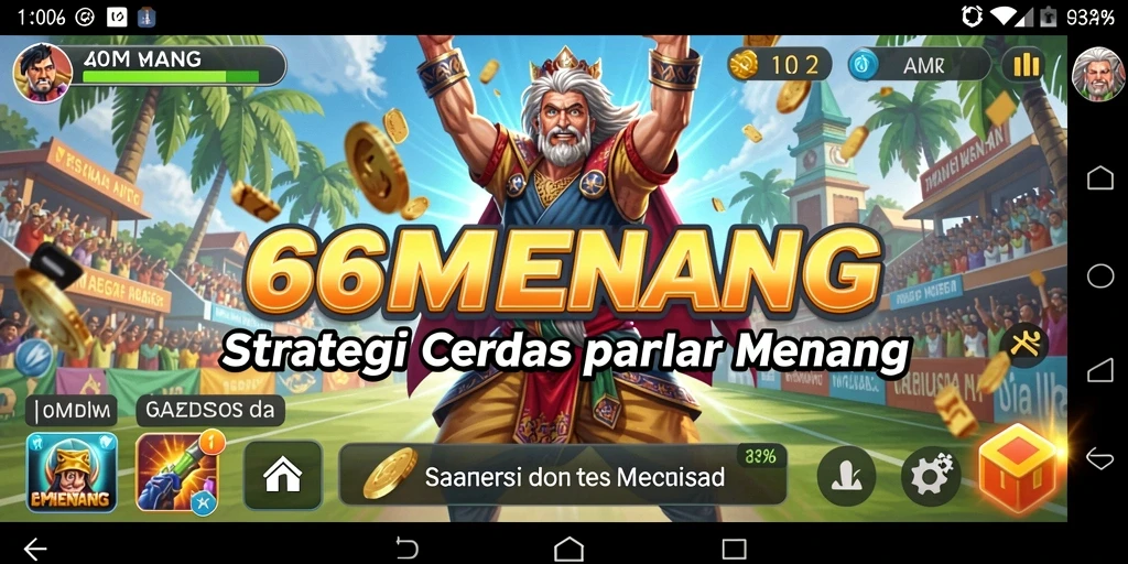 Tampilkan strategi cerdas dalam gameplay 66MENANG yang menarik.