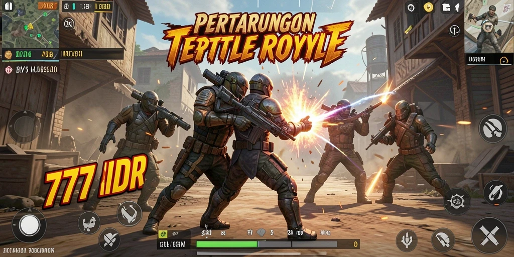 Tangkapan layar menampilkan aksi mendebarkan dari gameplay Battle Royale.