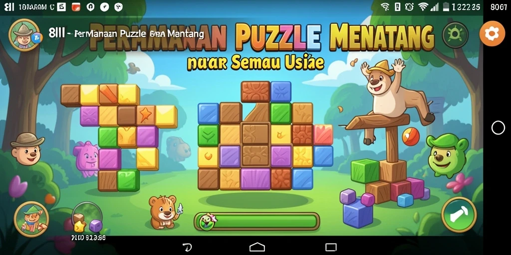 Tampilan gameplay menarik dalam game Puzzle 8II.