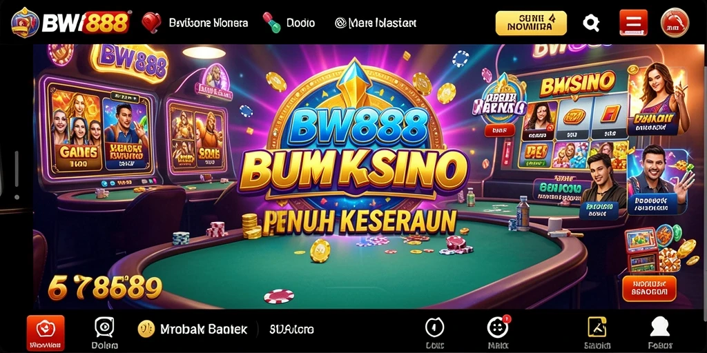 Tampilan menarik dari gameplay Kasino BW888 yang mendebarkan.