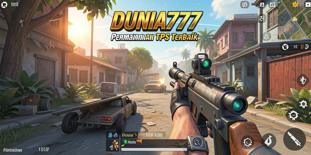 Tampilan gameplay seru DUNIA777 dengan aksi tembak-menembak yang mendebarkan.