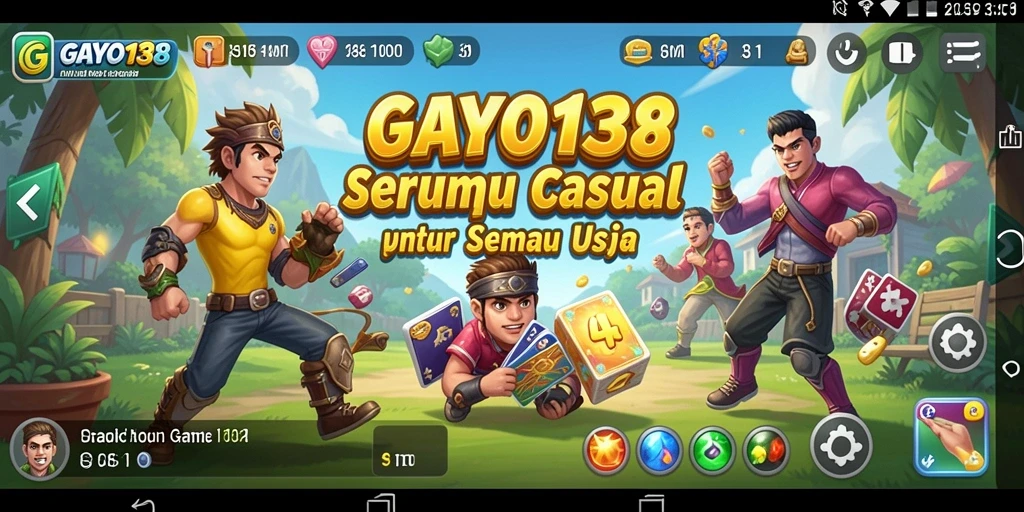 Tampilan animasi menarik dalam gameplay Casual GAYO138.