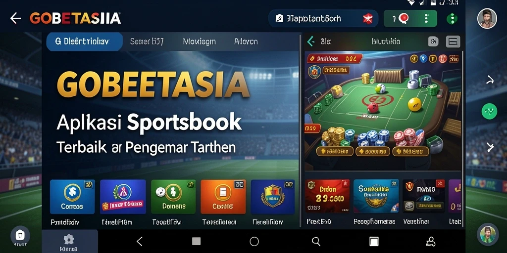 Tampilan gameplay menarik dari aplikasi GOBETASIA di layar smartphone.