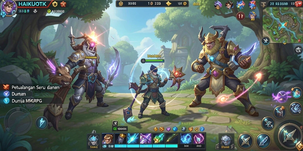 Gameplay HAIKUOTK yang menegangkan dan penuh petualangan.