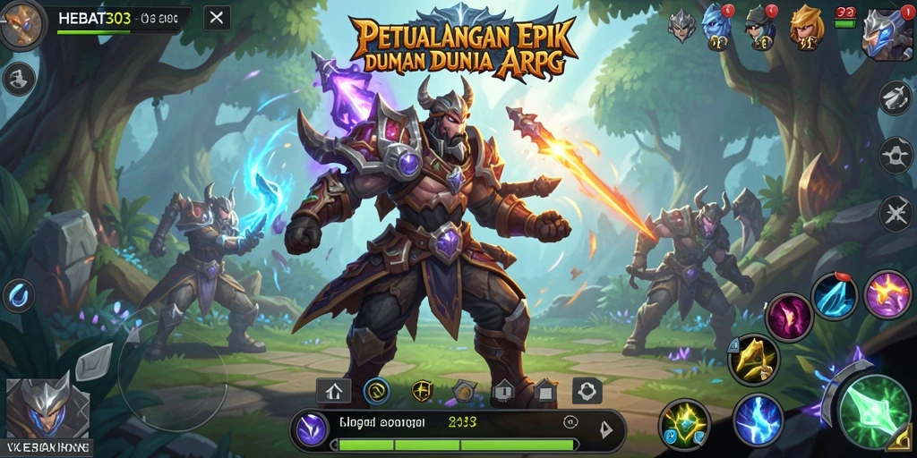 Tampilan gameplay HEBAT303 yang seru dalam dunia ARPG.