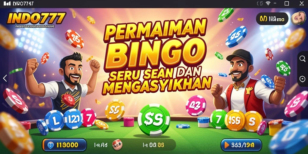 Tampilan gameplay utama INDO777 dengan suasana Bingo yang seru.