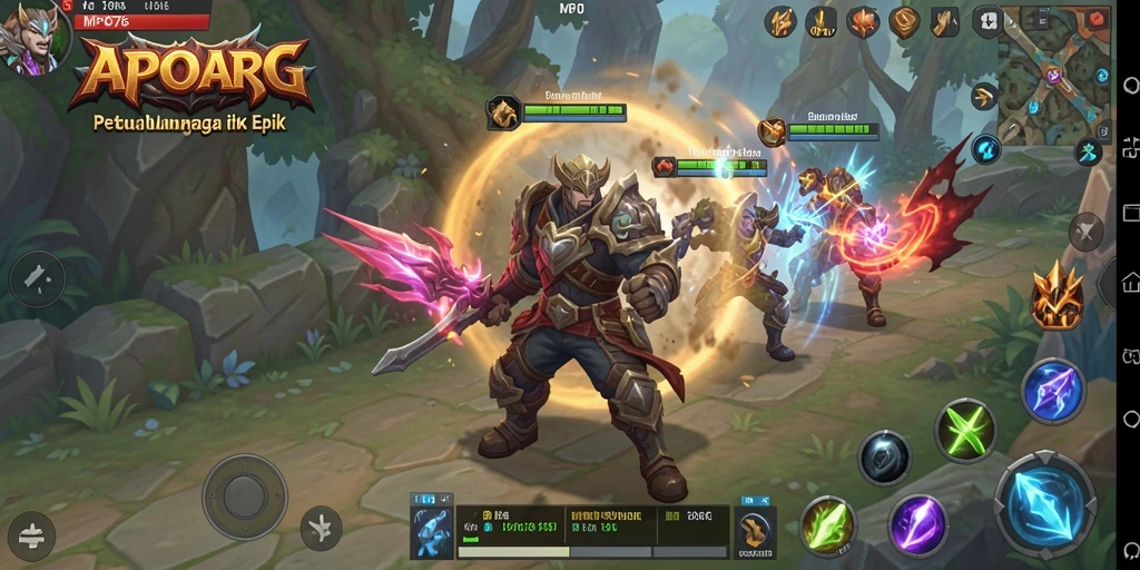 Tampilan gameplay MPO76 yang penuh aksi dan petualangan seru.