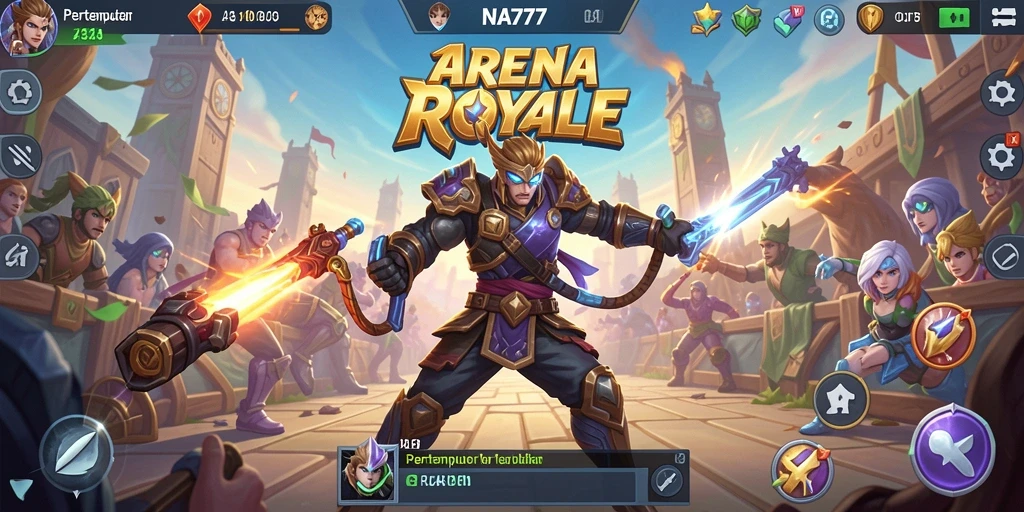 Gameplay epik dari NA777 dalam pertempuran Battle Royale.