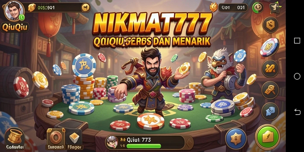 Tampilan gameplay QiuQiu yang menarik dan seru.