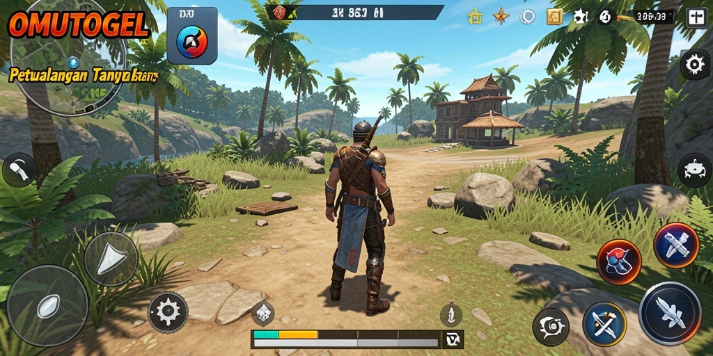 Screenshot gameplay <strong>OMUTOGEL</strong> menampilkan eksplorasi mendalam di dunia terbuka.