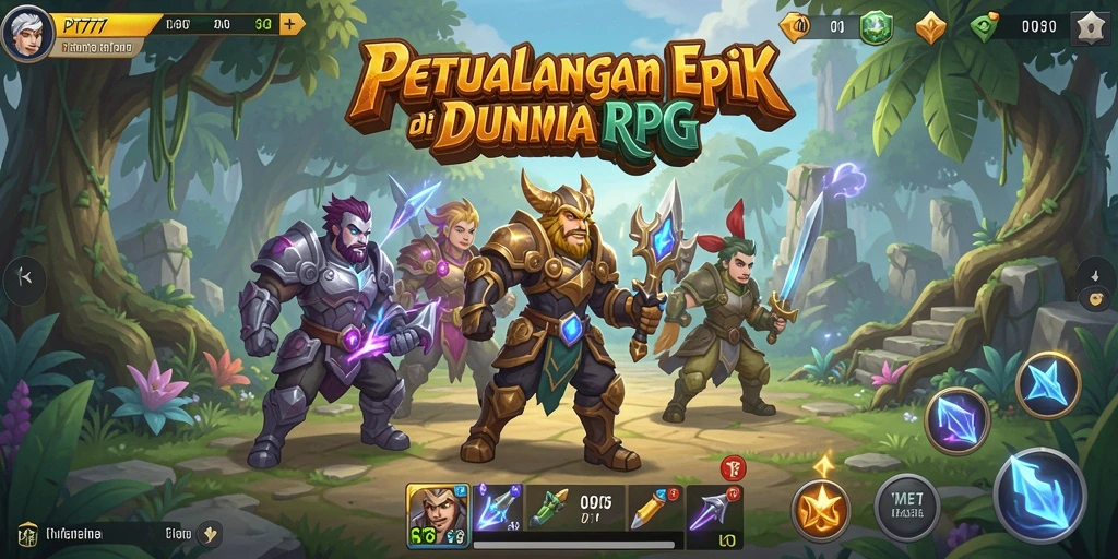 Gameplay seru PT777 menunjukkan pertarungan karakter dalam dunia fantastis.