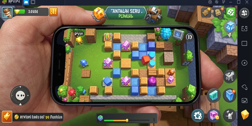 Tampilan menarik dari gameplay RPVIP4 yang penuh tantangan puzzle.