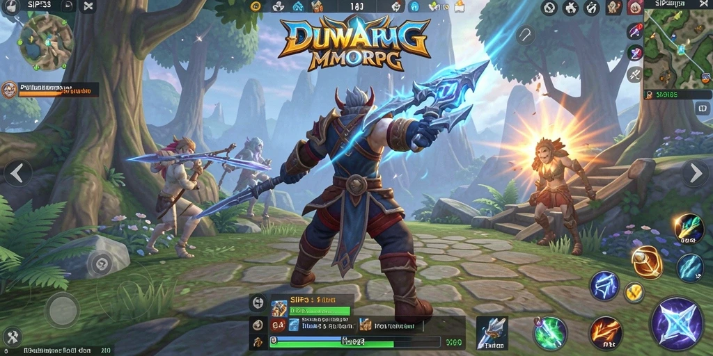 Tampilan menakjubkan dari gameplay SIP33 MMORPG yang seru.