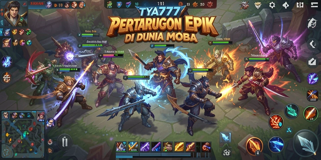 Screenshot gameplay yang menunjukkan pertarungan seru di TYA777.