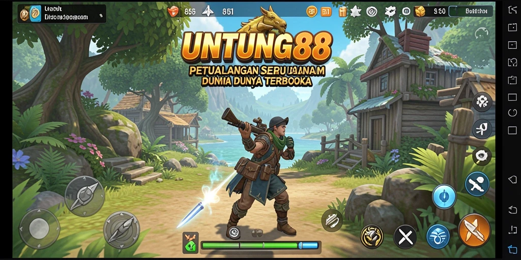 Tampilan gameplay Open World yang menakjubkan di UNTUNG88.