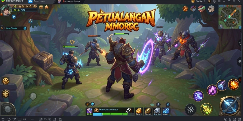 Tangkapan layar gameplay MMORPG WIN199 menampilkan aksi petualangan yang mendebarkan.